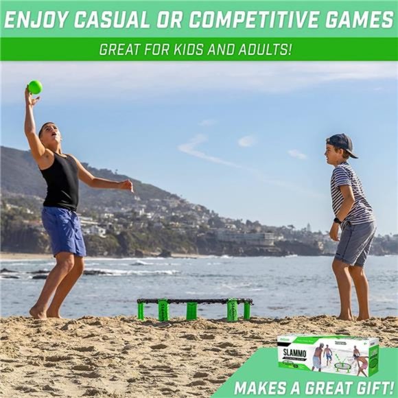 Slammo Game Set (Includes 3 Balls, Carrying Case and Rules) - Outdoor Lawn - Picture 2 of 6